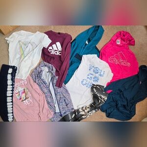 Girls Clothing Lot Size 14/16 Lot With Some Small Womens. Includes Adidas